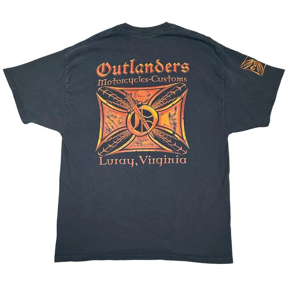 Vintage biker shirt y2k